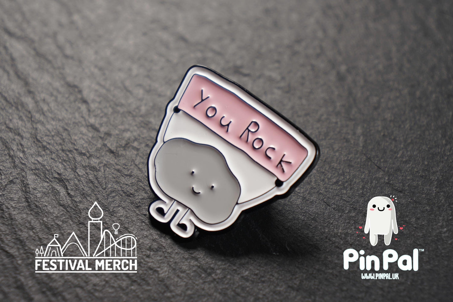 You Rock Pin - Funny Enamel Pin - PinPal UK085 - Pin Badges - Funny Gift, Music Gift, Anime Gift, Cute Gift, Positive gift, Unique Gift