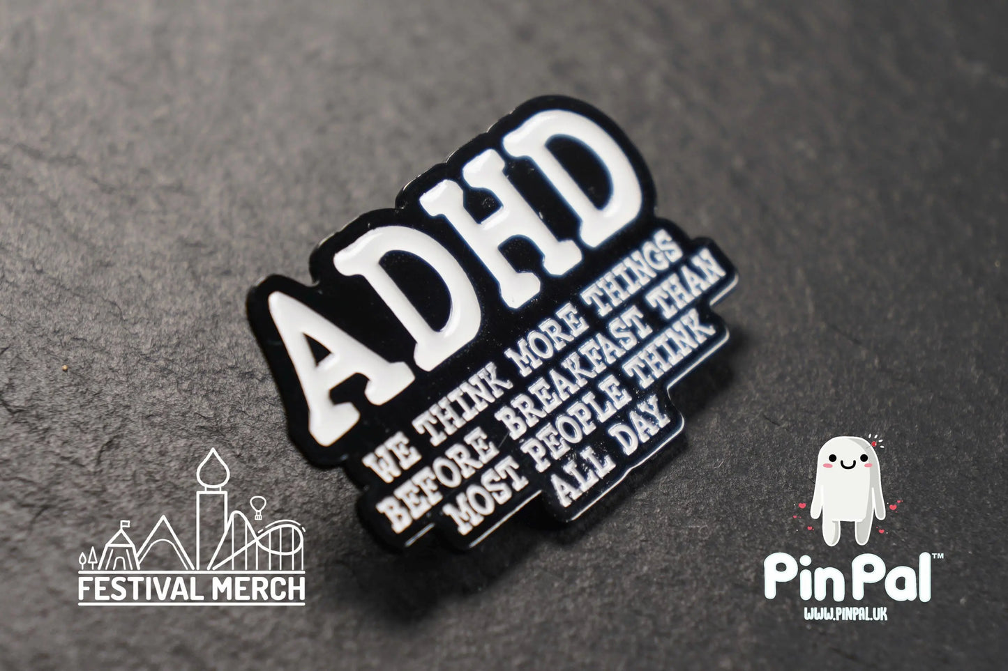 ADHD Enamel Pin - PinPal UK087 - Pin Badge