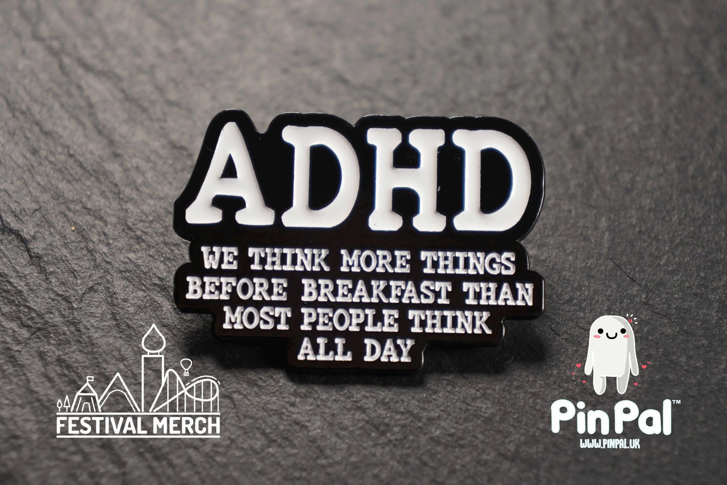 ADHD Enamel Pin - PinPal UK087 - Pin Badge