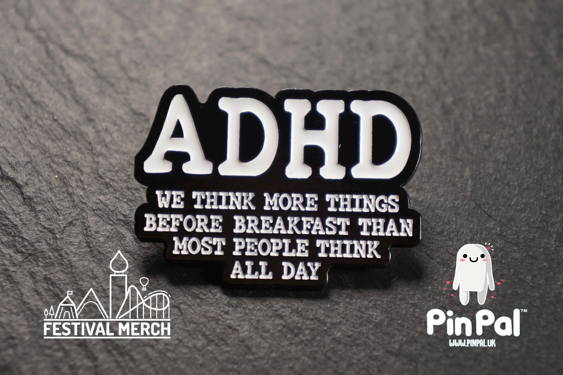ADHD Enamel Pin - PinPal UK087 - Pin Badge