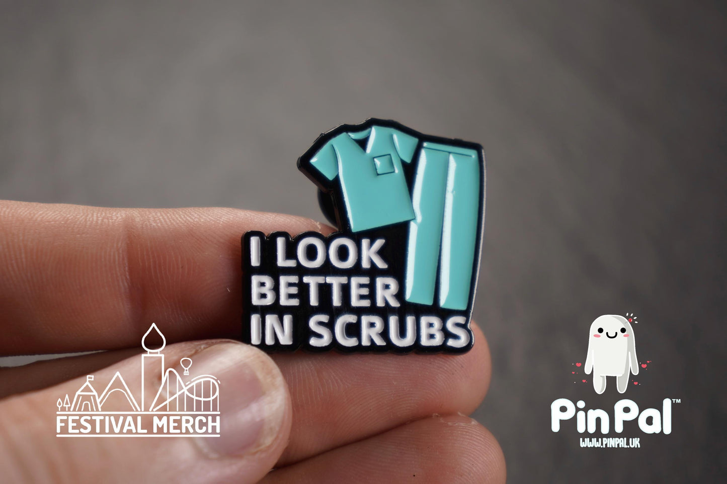 Funny Enamel Pin - PinPal UK091 - Pin Badges - Funny Gift, Music Gift, Anime Gift, Cute Gift, Positive gift, Cheeky Rude Gift, Unique Gift