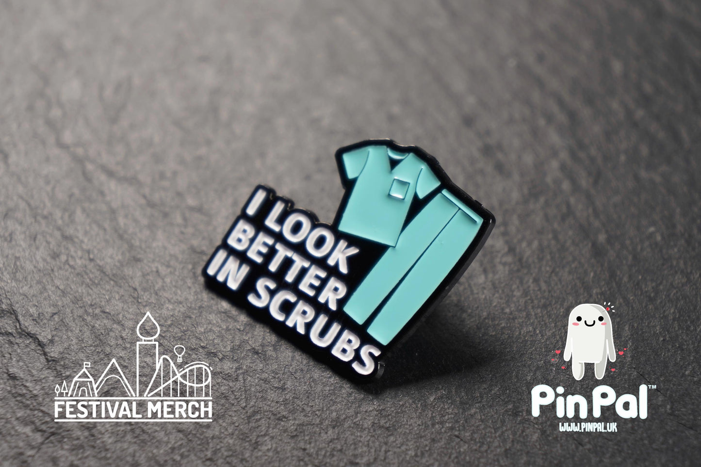 Funny Enamel Pin - PinPal UK091 - Pin Badges - Funny Gift, Music Gift, Anime Gift, Cute Gift, Positive gift, Cheeky Rude Gift, Unique Gift