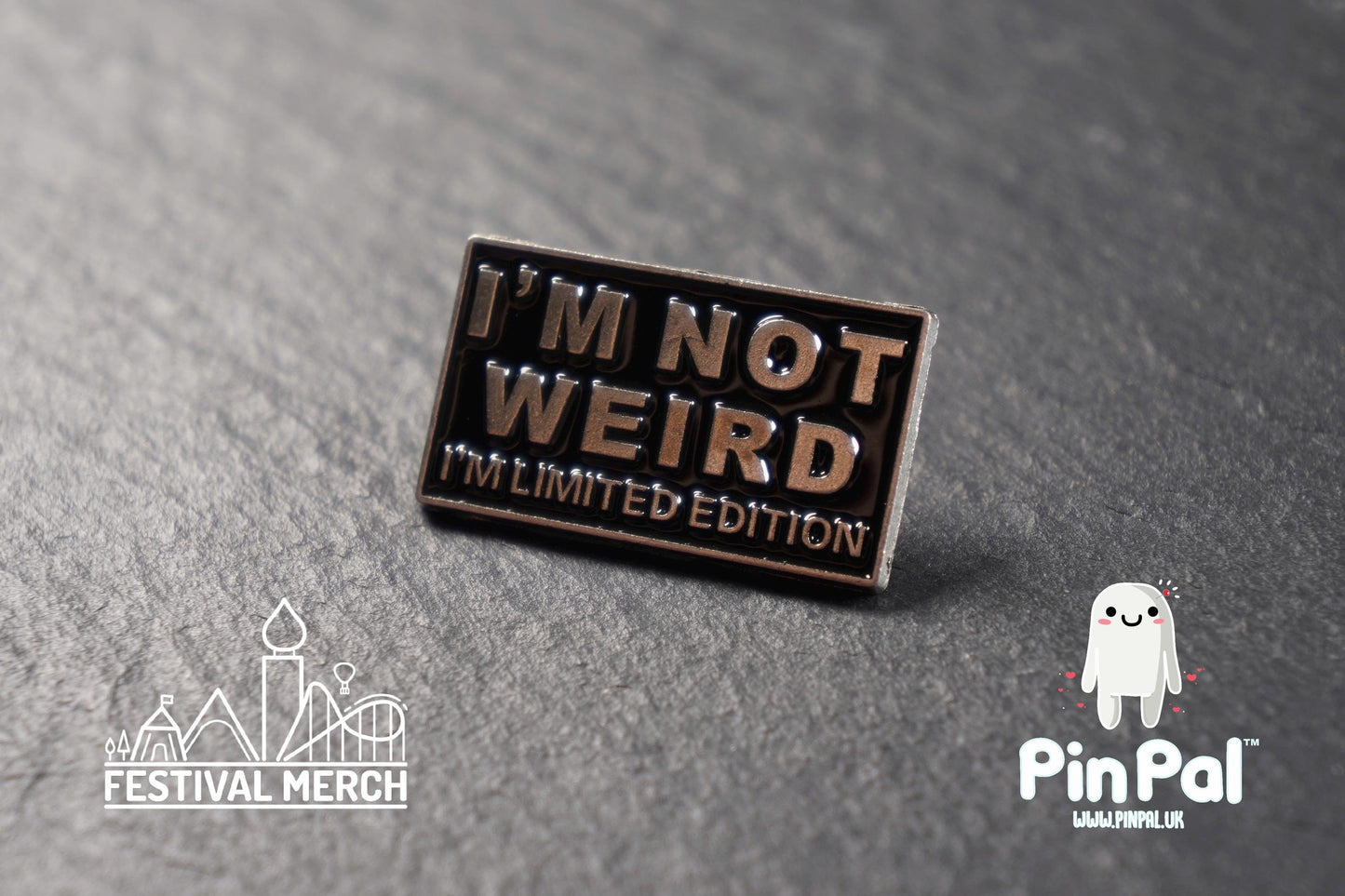 Funny Enamel Pin - PinPal UK094 - Pin Badges - Funny Gift, Music Gift, Anime Gift, Cute Gift, Positive gift, Cheeky Rude Gift, Unique Gift