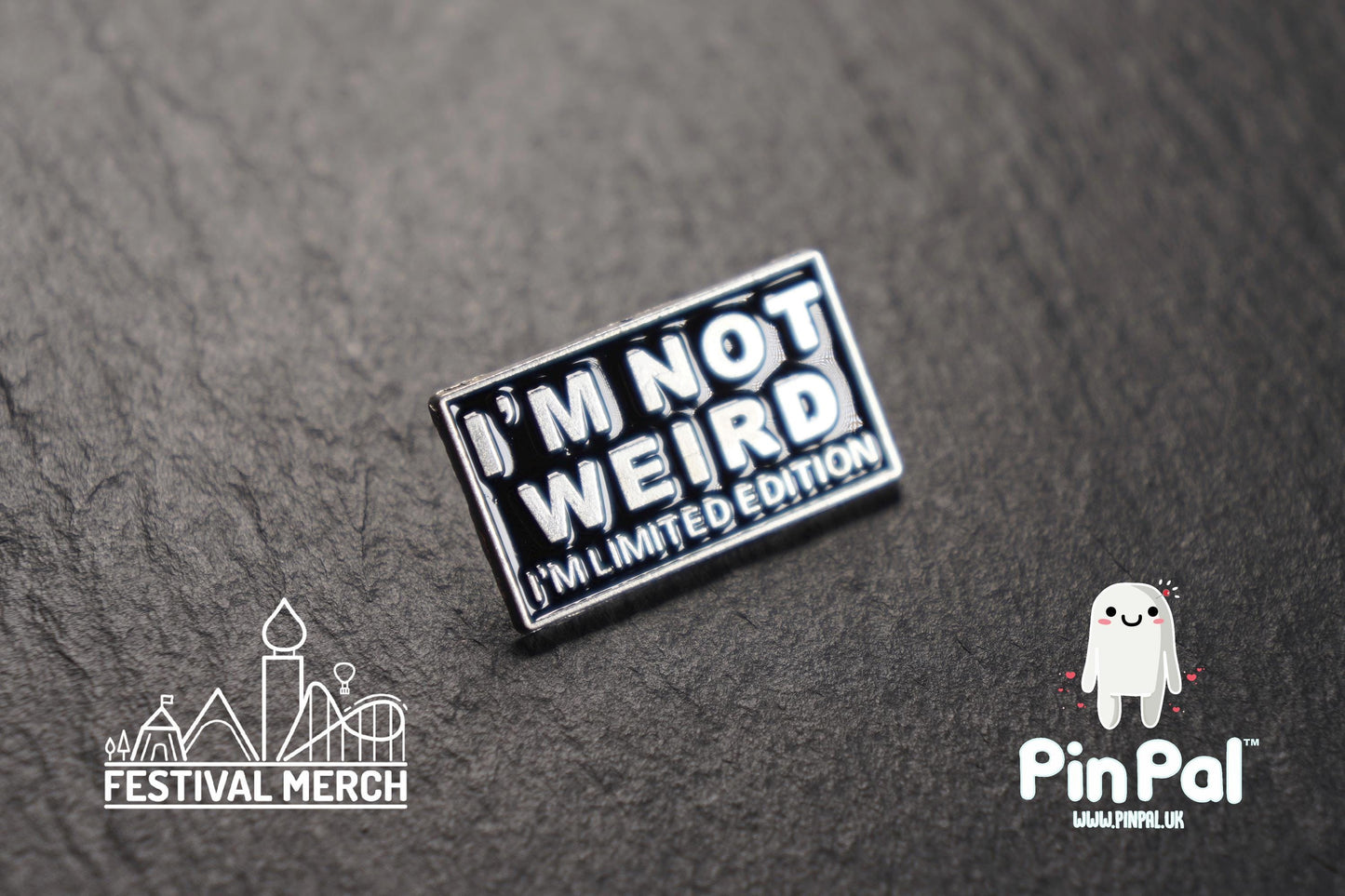Funny Enamel Pin - PinPal UK094 - Pin Badges - Funny Gift, Music Gift, Anime Gift, Cute Gift, Positive gift, Cheeky Rude Gift, Unique Gift