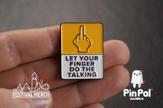 Funny Enamel Pin - PinPal UK097 - Pin Badges - Funny Gift, Music Gift, Anime Gift, Cute Gift, Positive gift, Cheeky Rude Gift, Unique Gift