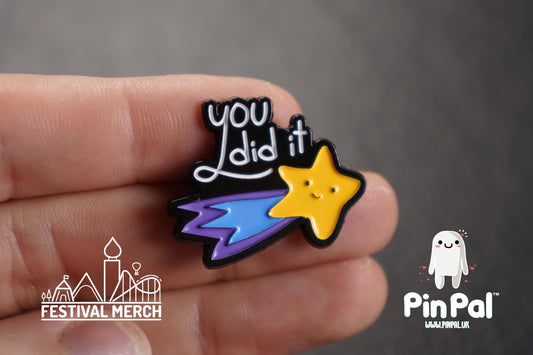 Funny Enamel Pin - PinPal UK099 - Pin Badges - Funny Gift, Music Gift, Anime Gift, Cute Gift, Positive gift, Cheeky Rude Gift, Unique Gift