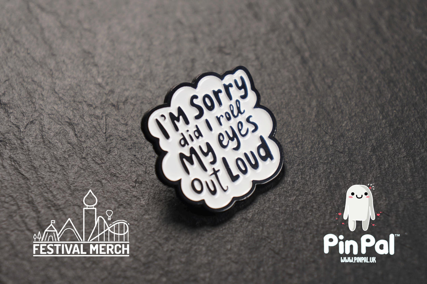 Funny Enamel Pin - PinPal UK100 - Pin Badges - Funny Gift, Music Gift, Anime Gift, Cute Gift, Positive gift, Cheeky Rude Gift, Unique Gift