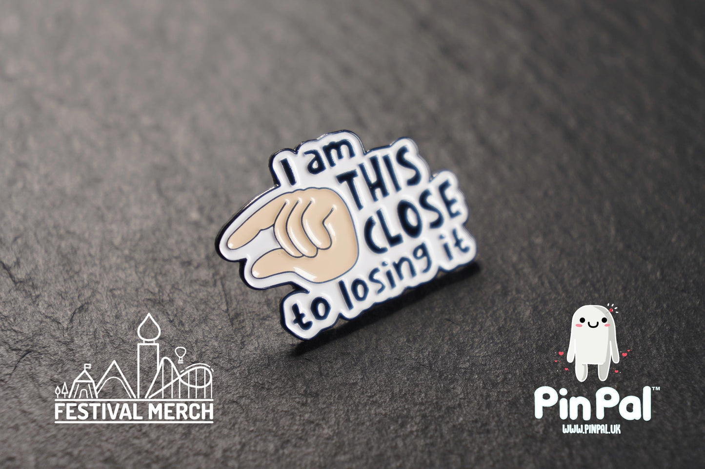Funny Enamel Pin - PinPal UK101 - Pin Badges - Funny Gift, Music Gift, Anime Gift, Cute Gift, Positive gift, Cheeky Rude Gift, Unique Gift