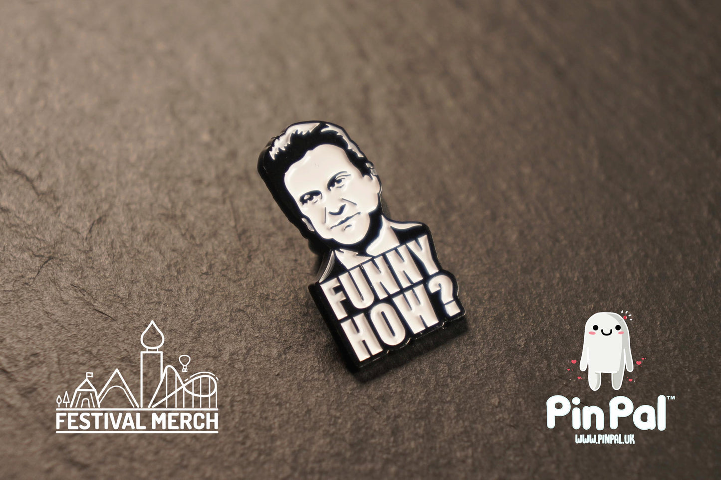 Funny Enamel Pin - PinPal UK102 - Pin Badges - Funny Gift, Music Gift, Anime Gift, Cute Gift, Positive gift, Cheeky Rude Gift, Unique Gift