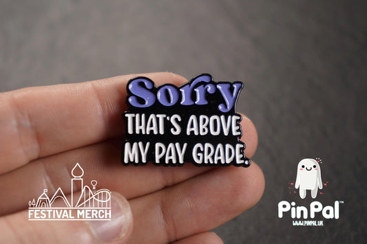 Funny Enamel Pin - PinPal UK107 - Pin Badges - Funny Gift, Music Gift, Anime Gift, Cute Gift, Positive gift, Cheeky Rude Gift, Unique Gift