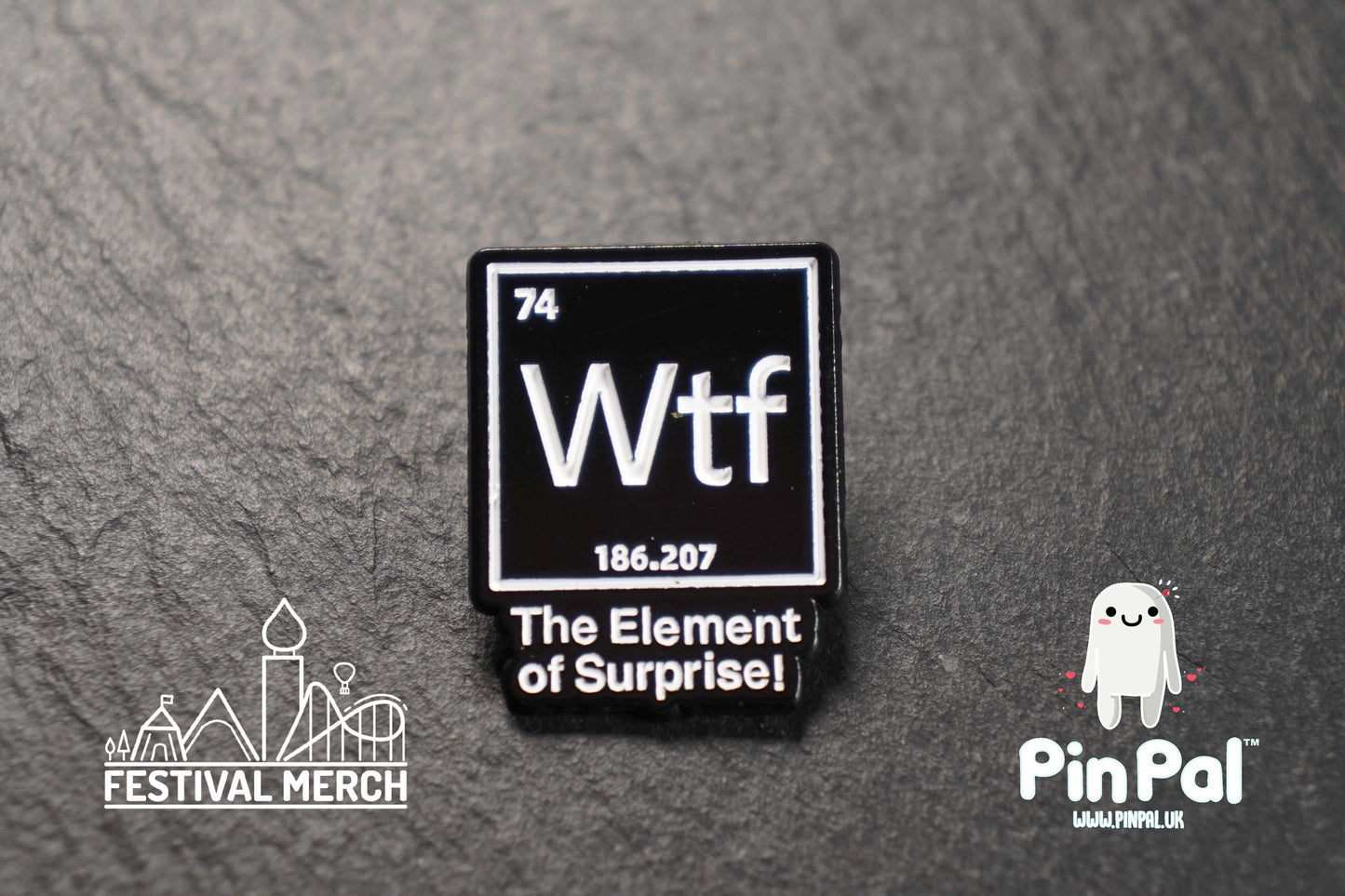 Funny Enamel Pin - PinPal UK108 - Pin Badges - Funny Gift, Music Gift, Anime Gift, Cute Gift, Positive gift, Cheeky Rude Gift, Unique Gift