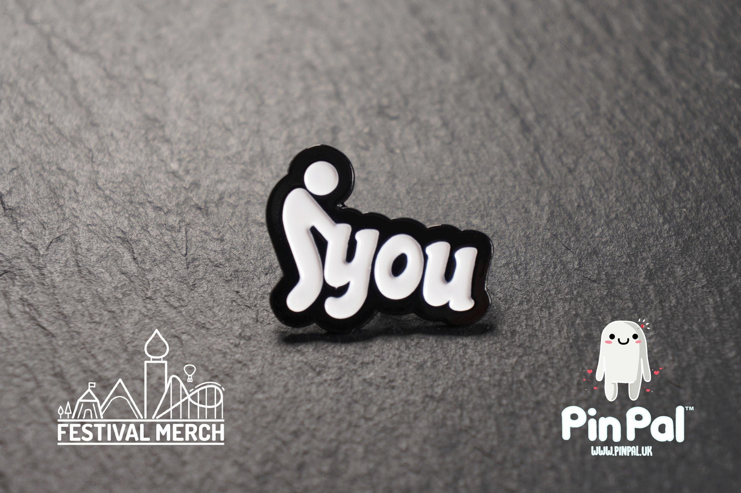Funny Enamel Pin - PinPal UK109 - Pin Badges - Funny Gift, Music Gift, Anime Gift, Cute Gift, Positive gift, Cheeky Rude Gift, Unique Gift