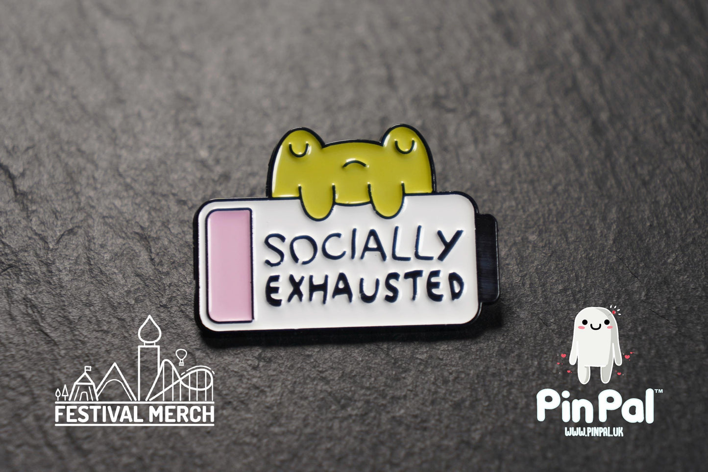 Funny Enamel Pin - PinPal UK116 - Pin Badges - Funny Gift, Music Gift, Anime Gift, Cute Gift, Positive gift, Cheeky Rude Gift, Unique Gift