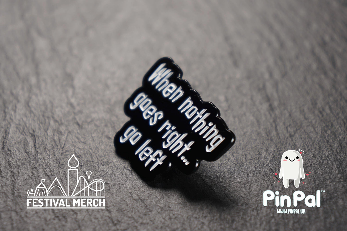 Funny Enamel Pin - PinPal UK121 - Pin Badges - Funny Gift, Music Gift, Anime Gift, Cute Gift, Positive gift, Cheeky Rude Gift, Unique Gift