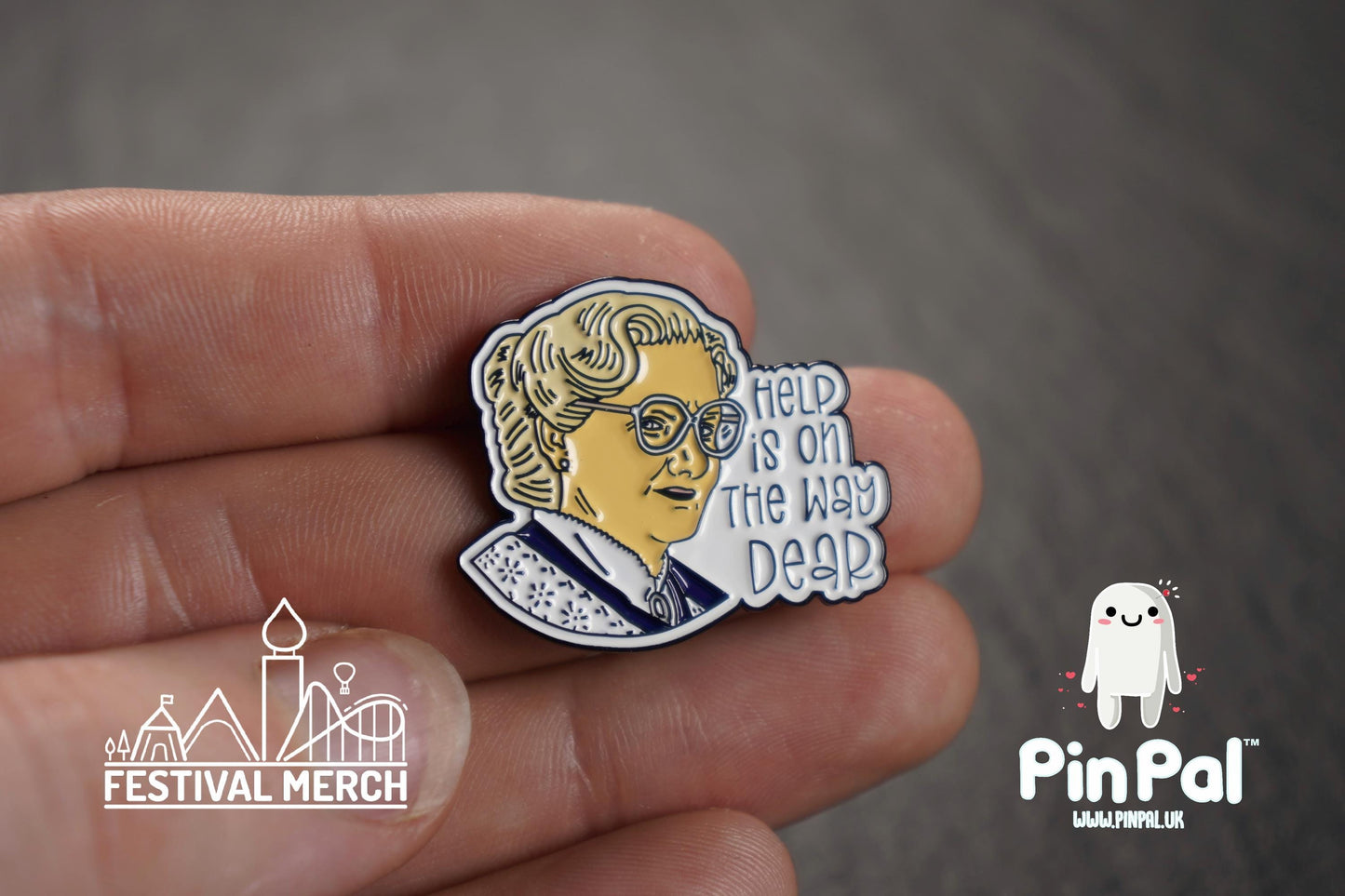 Funny Enamel Pin - PinPal UK123 - Pin Badges - Funny Gift, Music Gift, Anime Gift, Cute Gift, Positive gift, Cheeky Rude Gift, Unique Gift