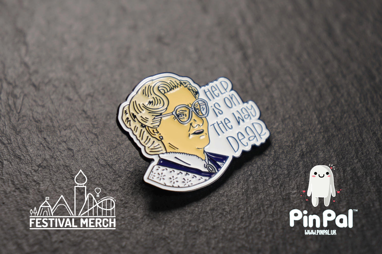 Funny Enamel Pin - PinPal UK123 - Pin Badges - Funny Gift, Music Gift, Anime Gift, Cute Gift, Positive gift, Cheeky Rude Gift, Unique Gift