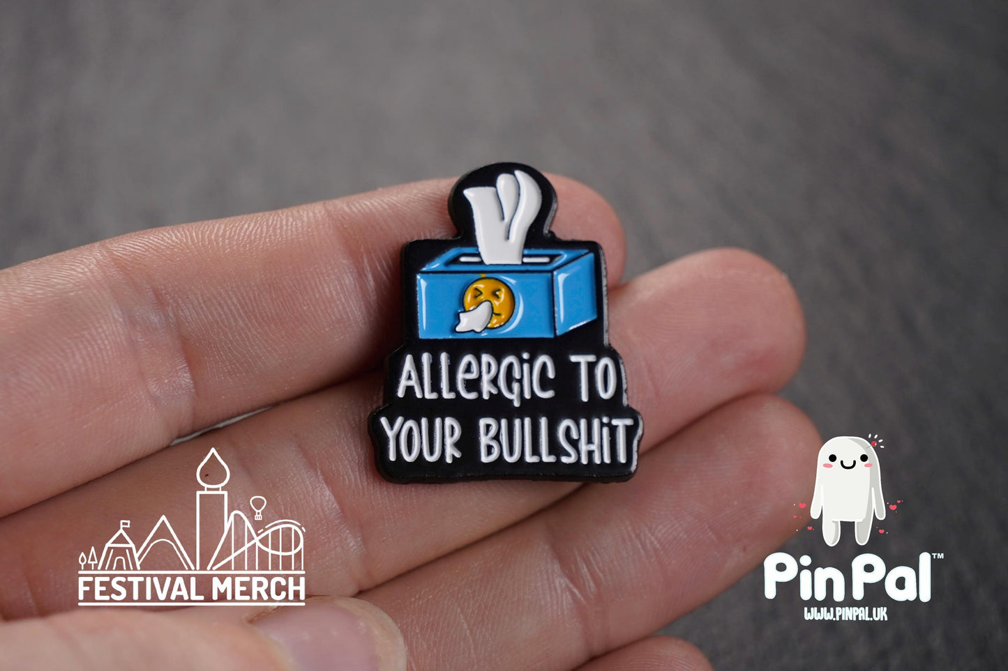 Funny Enamel Pin - PinPal UK128 - Pin Badges - Funny Gift, Music Gift, Anime Gift, Cute Gift, Positive gift, Cheeky Rude Gift, Unique Gift