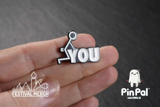Funny Enamel Pin - PinPal UK135 - Pin Badges - Funny Gift, Music Gift, Anime Gift, Cute Gift, Positive gift, Cheeky Rude Gift, Unique Gift
