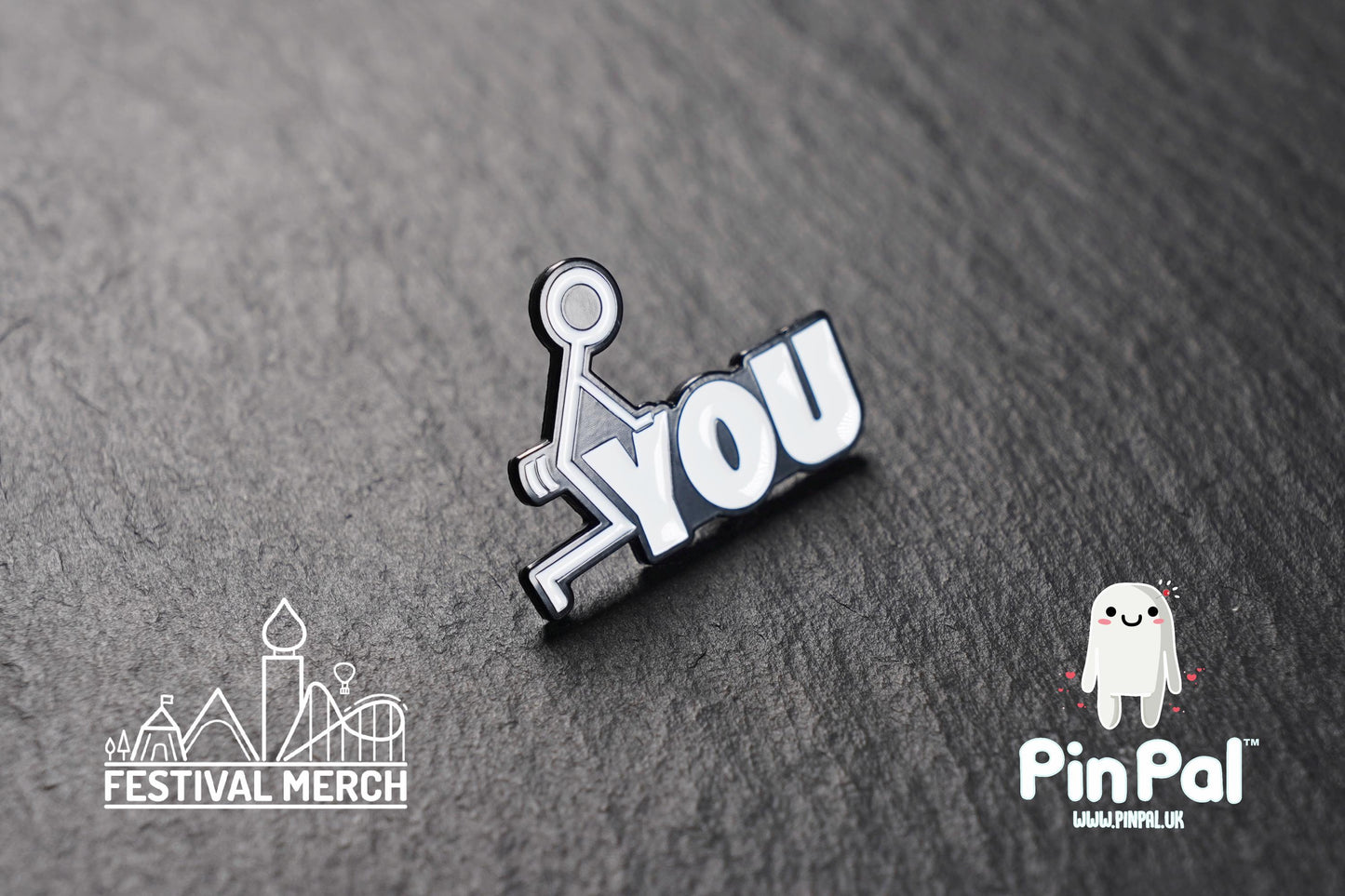 Funny Enamel Pin - PinPal UK135 - Pin Badges - Funny Gift, Music Gift, Anime Gift, Cute Gift, Positive gift, Cheeky Rude Gift, Unique Gift