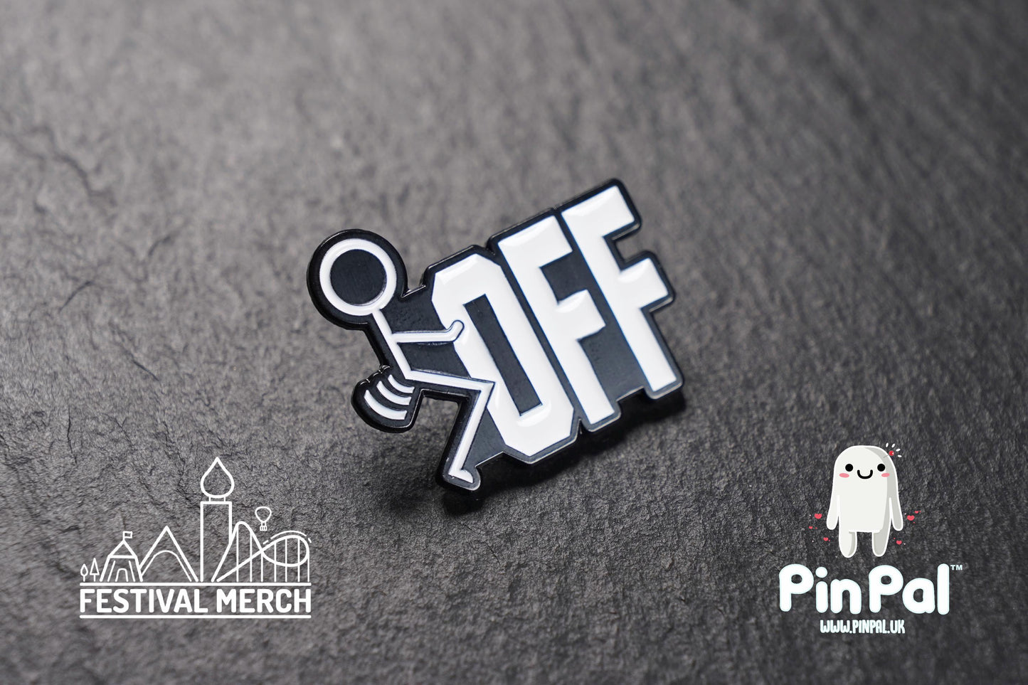 Funny Enamel Pin - PinPal UK138 - Pin Badges - Funny Gift, Music Gift, Anime Gift, Cute Gift, Positive gift, Cheeky Rude Gift, Unique Gift