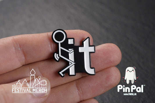 Funny Enamel Pin - PinPal UK140 - Pin Badges - Funny Gift, Music Gift, Anime Gift, Cute Gift, Positive gift, Cheeky Rude Gift, Unique Gift