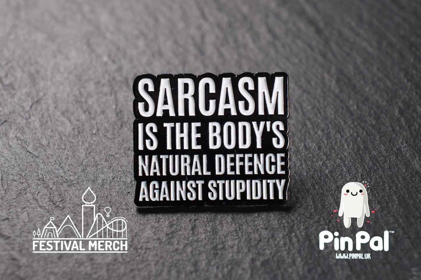 Funny Enamel Pin - PinPal UK141 - Pin Badges - Funny Gift, Music Gift, Anime Gift, Cute Gift, Positive gift, Cheeky Rude Gift, Unique Gift