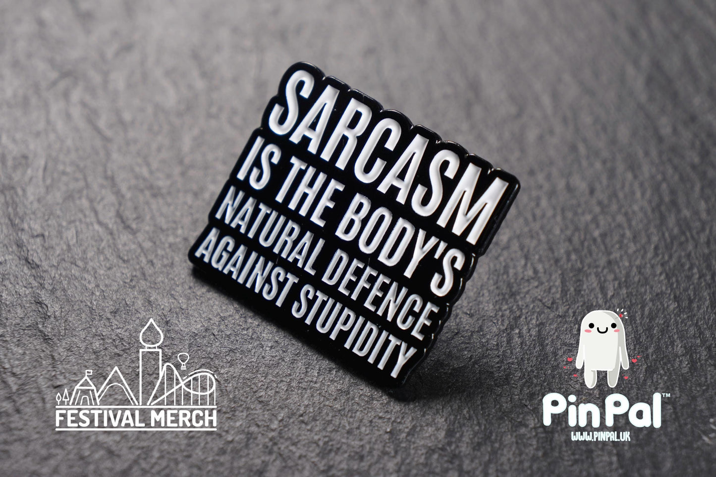 Funny Enamel Pin - PinPal UK141 - Pin Badges - Funny Gift, Music Gift, Anime Gift, Cute Gift, Positive gift, Cheeky Rude Gift, Unique Gift