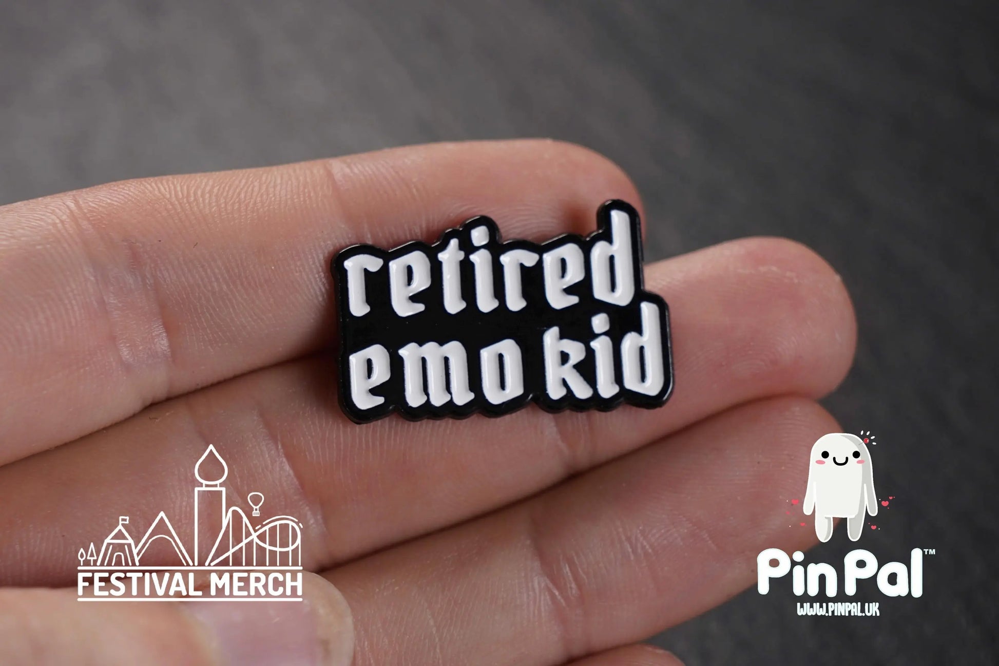 Funny Enamel Pin - PinPal UK146 - Pin Badges - Funny Gift, Music Gift, Anime Gift, Cute Gift, Positive gift, Cheeky Rude Gift, Unique Gift