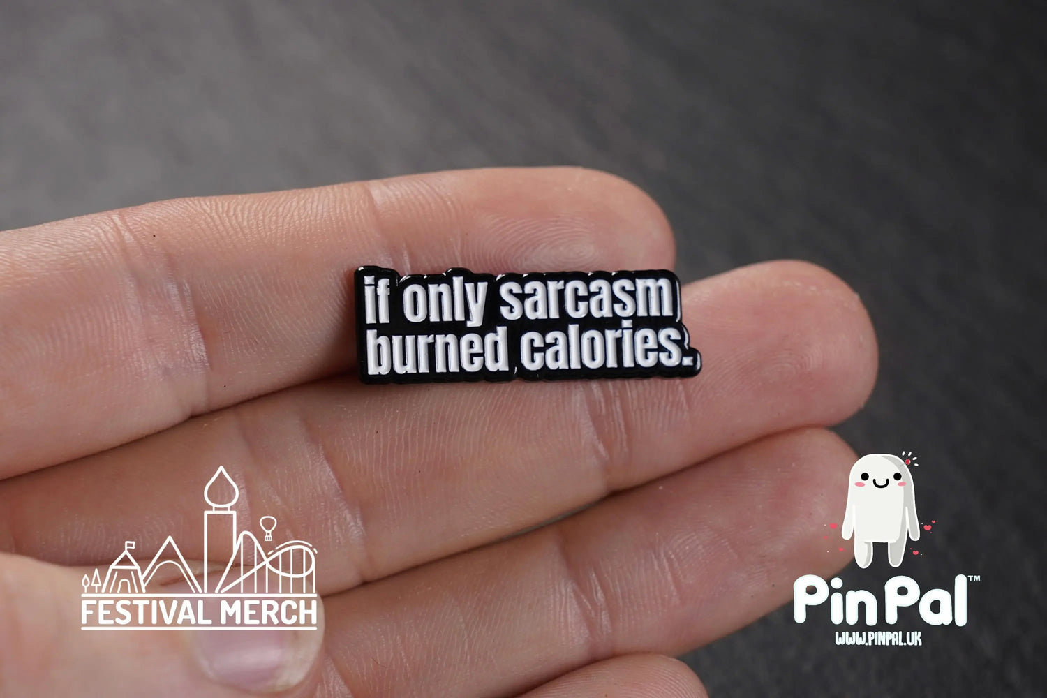 Funny Enamel Pin - PinPal UK149 - Pin Badges - Funny Gift, Music Gift, Anime Gift, Cute Gift, Positive gift, Cheeky Rude Gift, Unique Gift