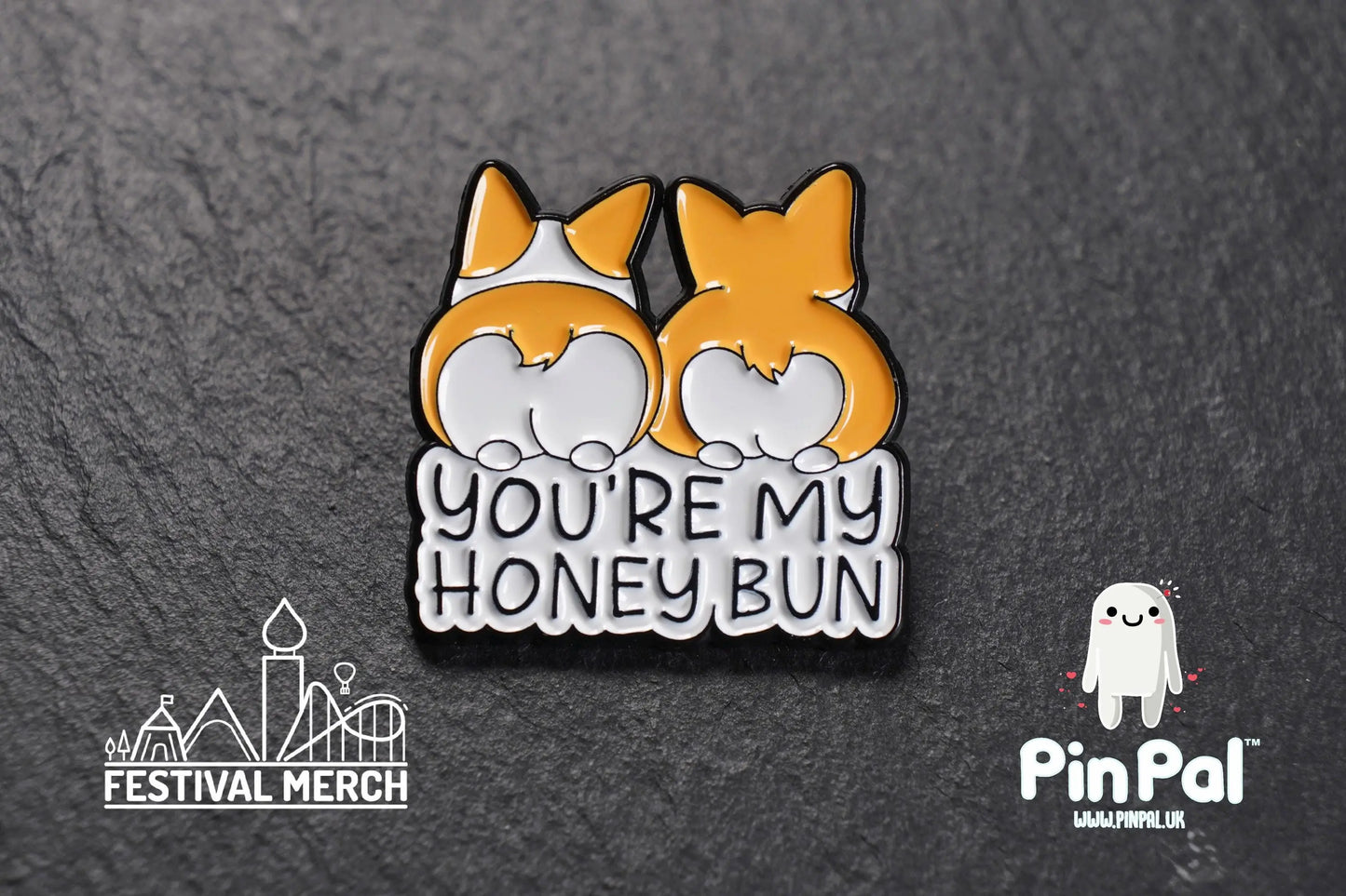 Funny Enamel Pin - PinPal UK158 - Pin Badges - Funny Gift, Music Gift, Anime Gift, Cute Gift, Positive gift, Cheeky Rude Gift, Unique Gift