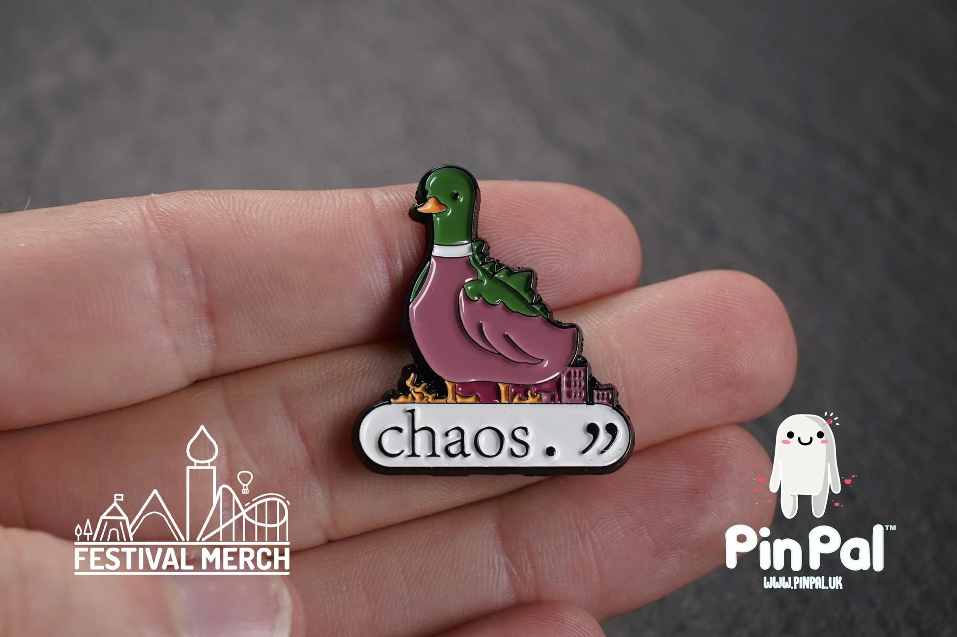 Funny Enamel Pin - PinPal UK159 - Pin Badges - Funny Gift, Music Gift, Anime Gift, Cute Gift, Positive gift, Cheeky Rude Gift, Unique Gift
