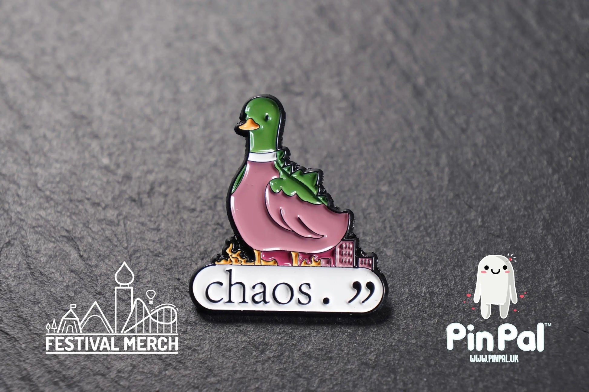 Funny Enamel Pin - PinPal UK159 - Pin Badges - Funny Gift, Music Gift, Anime Gift, Cute Gift, Positive gift, Cheeky Rude Gift, Unique Gift