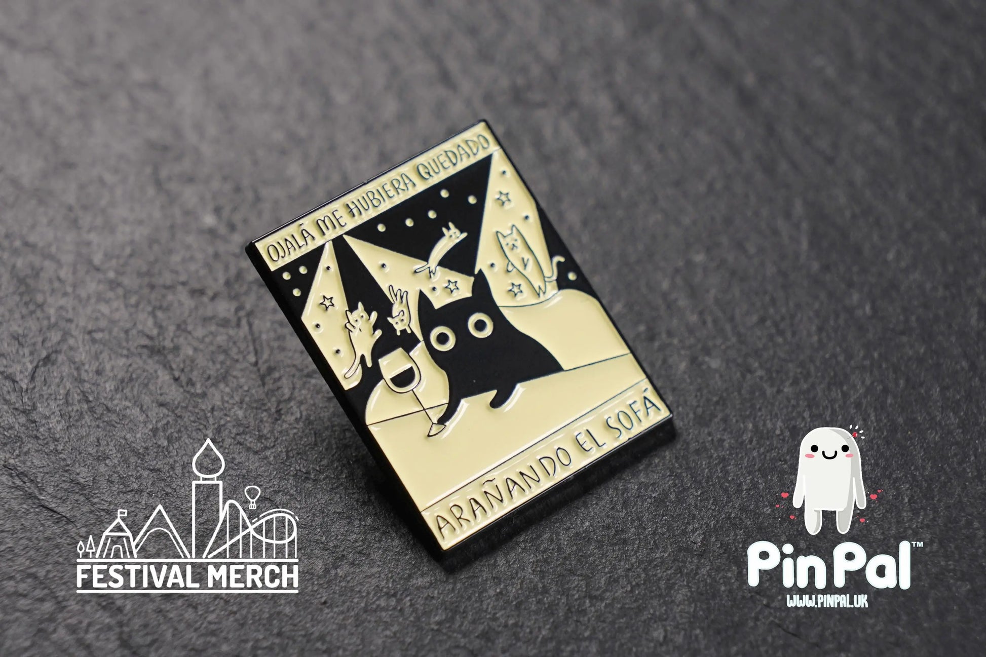 Funny Enamel Pin - PinPal UK166 - Pin Badges - Funny Gift, Music Gift, Anime Gift, Cute Gift, Positive gift, Cheeky Rude Gift, Unique Gift