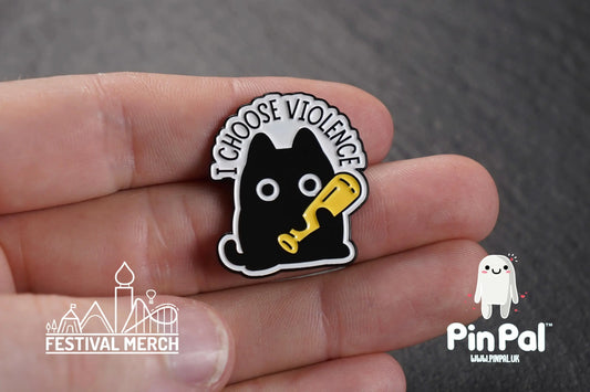 Funny Enamel Pin - PinPal UK168 - Pin Badges - Funny Gift, Music Gift, Anime Gift, Cute Gift, Positive gift, Cheeky Rude Gift, Unique Gift