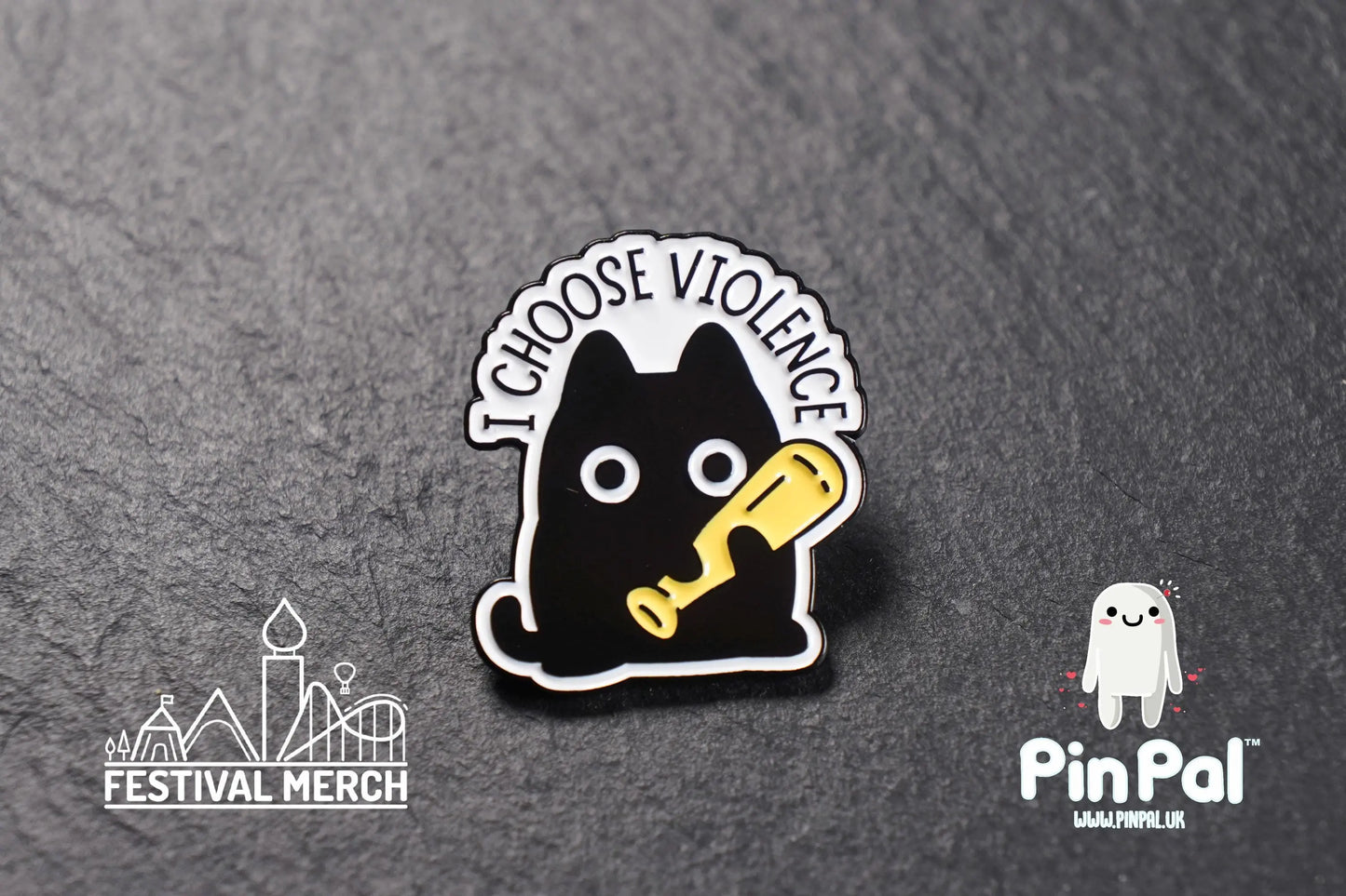 Funny Enamel Pin - PinPal UK168 - Pin Badges - Funny Gift, Music Gift, Anime Gift, Cute Gift, Positive gift, Cheeky Rude Gift, Unique Gift