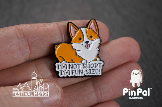 Dog Enamel Pin - PinPal UK184 - Pin Badges - Funny Gift, Music Gift, Anime Gift, Cute Gift, Positive gift, Cheeky Rude Gift, Unique Gift