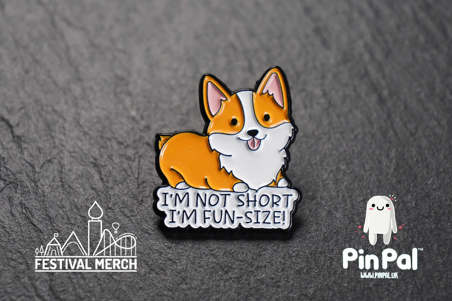 Dog Enamel Pin - PinPal UK184 - Pin Badges - Funny Gift, Music Gift, Anime Gift, Cute Gift, Positive gift, Cheeky Rude Gift, Unique Gift