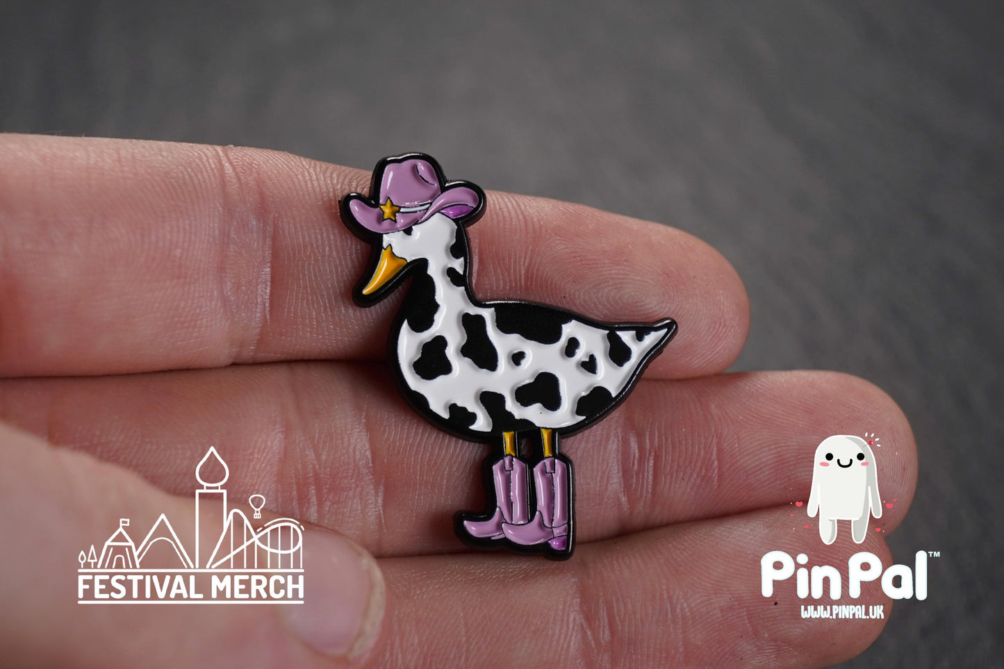 Silly Goose Enamel Pin - PinPal UK189 - Pin Badges - Funny Gift, Music Gift, Anime Gift, Cute Gift, Positive gift, Cowgirl Cowboy