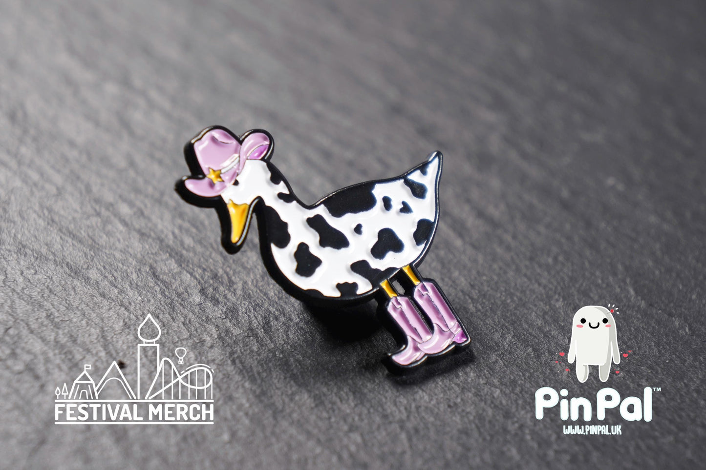 Silly Goose Enamel Pin - PinPal UK189 - Pin Badges - Funny Gift, Music Gift, Anime Gift, Cute Gift, Positive gift, Cowgirl Cowboy