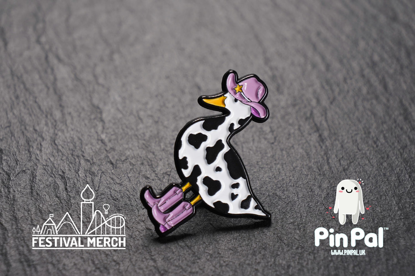 Silly Goose Enamel Pin - PinPal UK189 - Pin Badges - Funny Gift, Music Gift, Anime Gift, Cute Gift, Positive gift, Cowgirl Cowboy