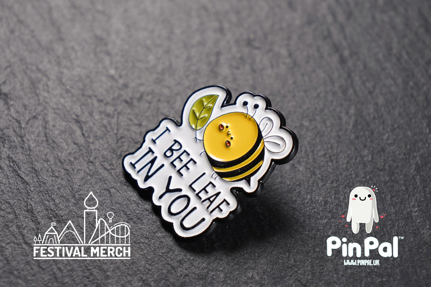 Bee Enamel Pin - PinPal UK198 - Pin Badges - Funny Gift, Music Gift, Anime Gift, Cute Gift, Positive gift, Cheeky Rude Gift, Unique Gift