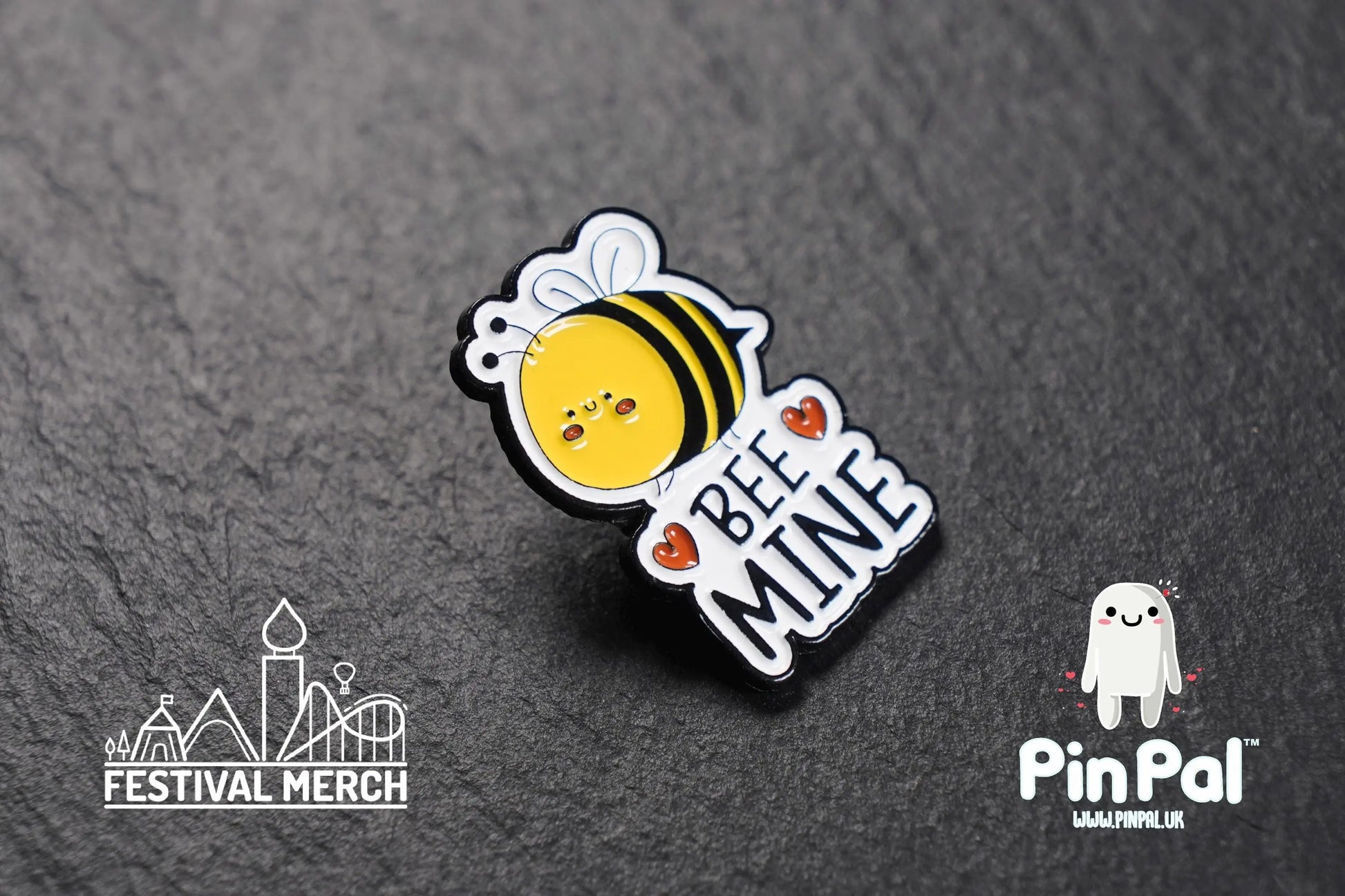 Bee Enamel Pin - PinPal UK211 - Pin Badges - Funny Gift, Music Gift, Anime Gift, Cute Gift, Positive gift, Cheeky Rude Gift, Unique Gift