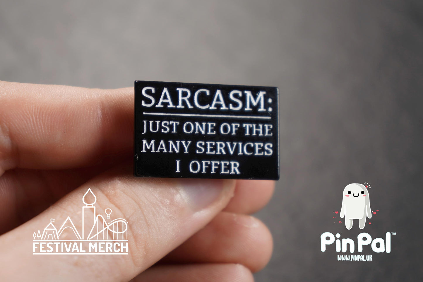 Funny Enamel Pin - PinPal UK079 - Pin Badges - Funny Gift, Music Gift, Anime Gift, Cute Gift, Positive gift, Cheeky Rude Gift, Unique Gift