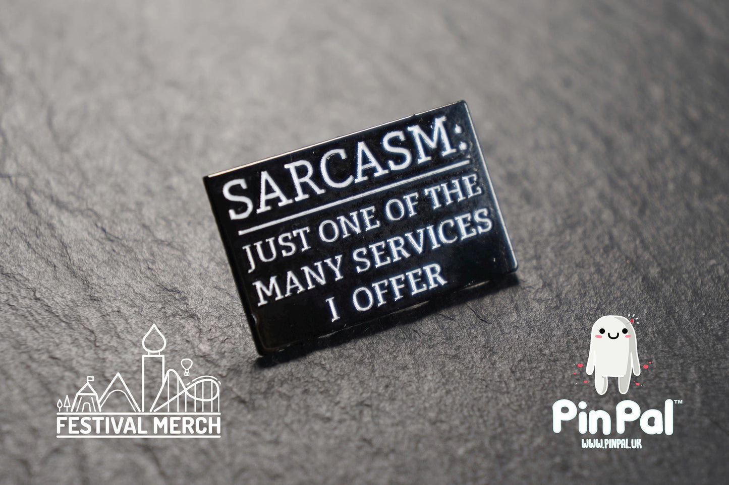 Funny Enamel Pin - PinPal UK079 - Pin Badges - Funny Gift, Music Gift, Anime Gift, Cute Gift, Positive gift, Cheeky Rude Gift, Unique Gift