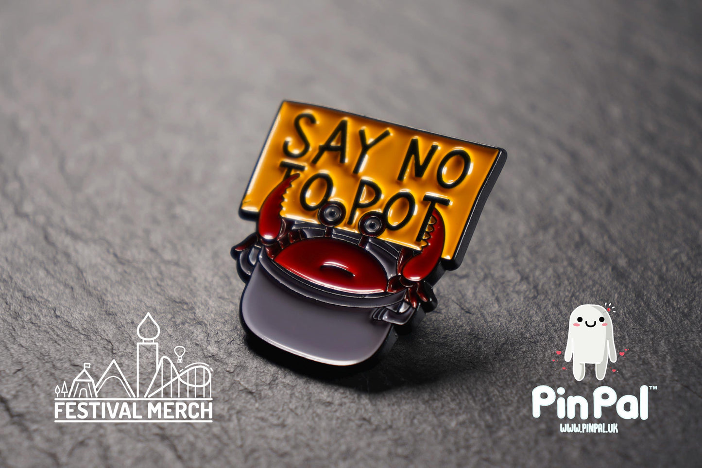 Funny Enamel Pin - PinPal UK082 - Pin Badges - Funny Gift, Music Gift, Anime Gift, Cute Gift, Positive gift, Cheeky Rude Gift, Unique Gift