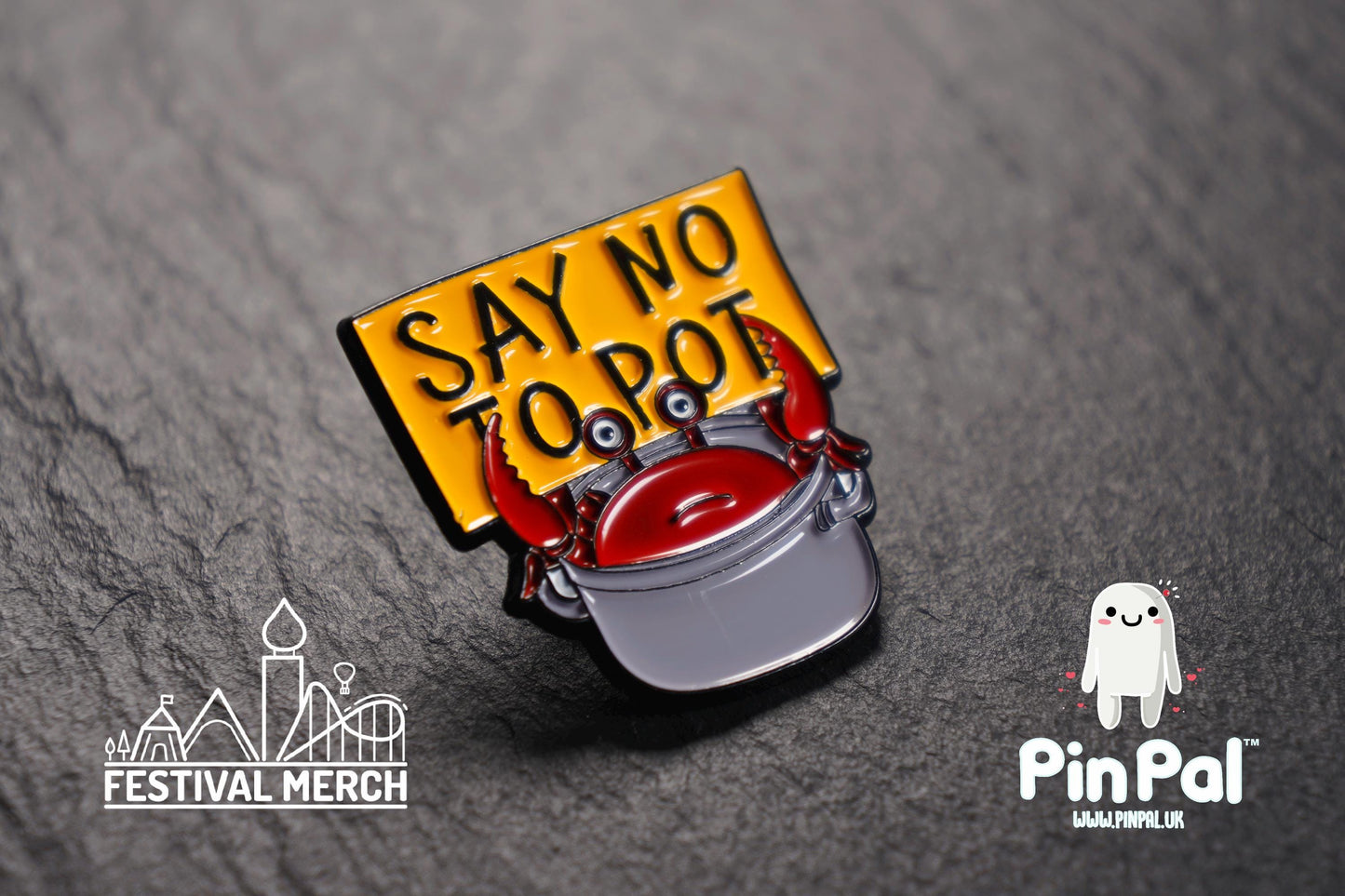 Funny Enamel Pin - PinPal UK082 - Pin Badges - Funny Gift, Music Gift, Anime Gift, Cute Gift, Positive gift, Cheeky Rude Gift, Unique Gift