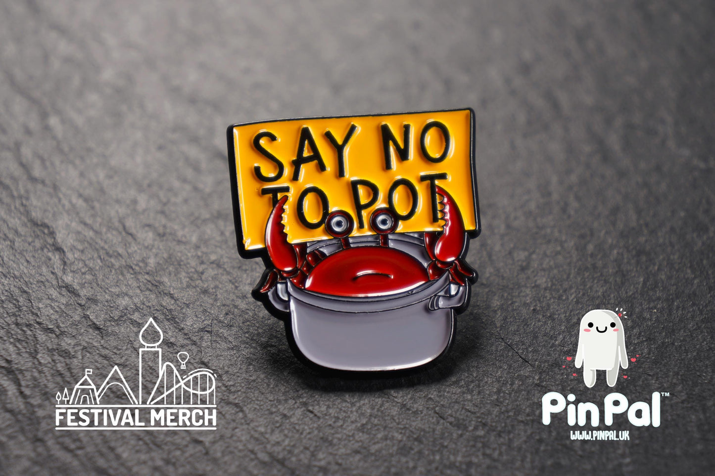 Funny Enamel Pin - PinPal UK082 - Pin Badges - Funny Gift, Music Gift, Anime Gift, Cute Gift, Positive gift, Cheeky Rude Gift, Unique Gift