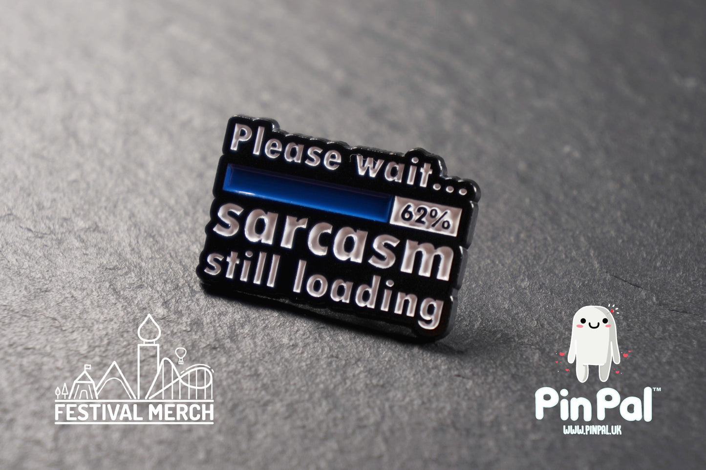 Funny Enamel Pin - PinPal UK083 - Pin Badges - Funny Gift, Music Gift, Anime Gift, Cute Gift, Positive gift, Cheeky Rude Gift, Unique Gift