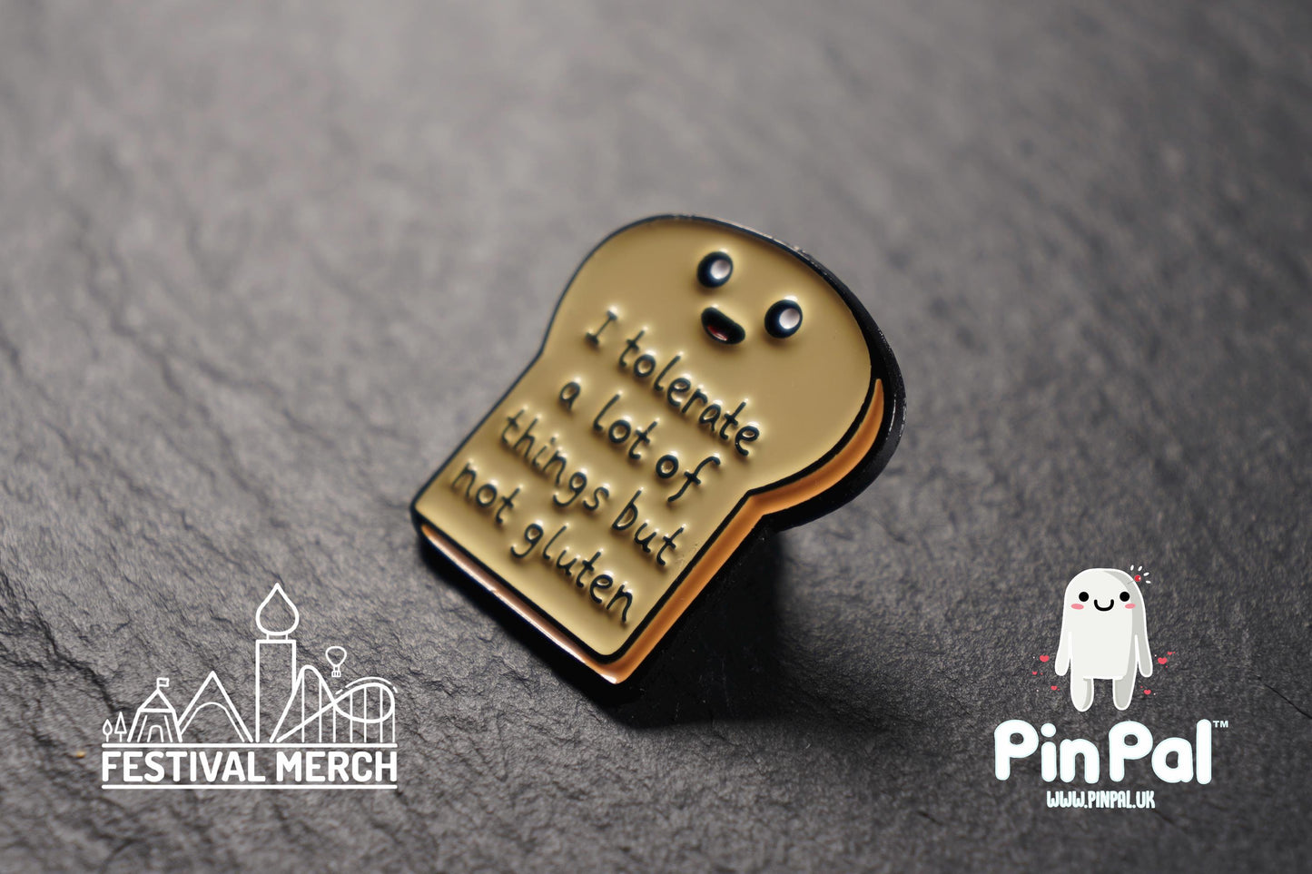 Funny Enamel Pin - PinPal UK084 - Pin Badges - Funny Gift, Music Gift, Anime Gift, Cute Gift, Positive gift, Cheeky Rude Gift, Unique Gift