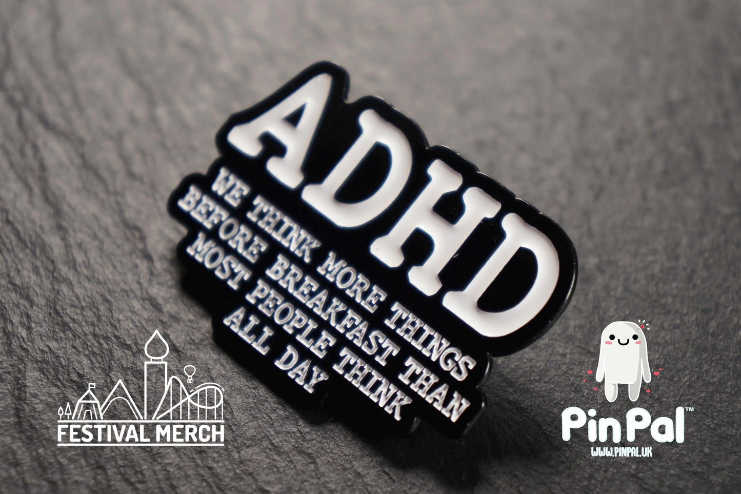 ADHD Enamel Pin - PinPal UK087 - Pin Badge
